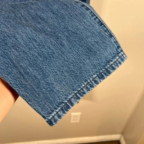 Madewell Western Yoke Jeans Size 25 High Rise Straight Leg Medium Wash Retro - Picture 7 of 9